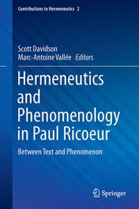 Enlarge image Cover: Hermeneutics and Phenomenology in Paul Ricoeur - Springer