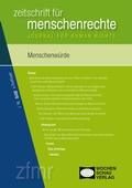 Cover: Menschenw&uuml;rde - Wochenschau Verlag