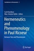 Bild: Hermeneutics and Phenomenology in Paul Ricoeur - Springer