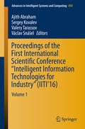 Cover: Proceedings of the First International Scientific Conference "Intelligent Information Technologies for Industry" (IITI'16) - Springer