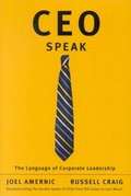 Cover: CEO-Speak - McGill-Queen's University Press