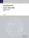 Cover: Lieder 1933-1939 - Schott Music