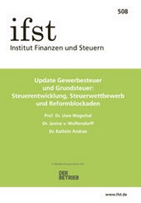 Abbildung von: ifst-Schrift 508 - Finanzen u. Steuern