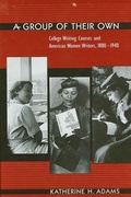 Cover: A Group of Their Own - State University of New York Press