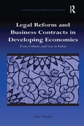 Cover: Legal Reform and Business Contracts in Developing Economies - Routledge