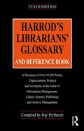 Cover: Harrod's Librarians' Glossary and Reference Book - Routledge