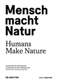 Cover: Mensch macht Natur / Humans Make Nature - De Gruyter