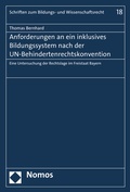 Cover: Anforderungen an ein inklusives Bildungssystem nach der UN-Behindertenrechtskonvention - Nomos