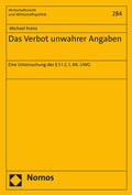 Cover: Das Verbot unwahrer Angaben - Nomos