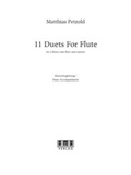 Cover: Klavierbegleitung - 11 Duets for Flute - AMA