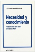 Bild: Necesidad y conocimiento : fundamentos de la teor&iacute;a de I. Kant - EUNSA. EDICIONES UNIVERSIDAD DE NAVARRA, S.A.