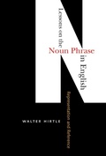 Cover: Lessons on the Noun Phrase in English - McGill-Queen's University Press