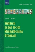 Cover: Vanuatu Legal Sector Strengthening Program - Asian Development Bank