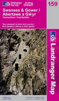 Abbildung von: Swansea and Gower, Camarthen - Ordnance Survey