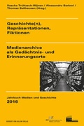 Cover: Geschichte(n), Repr&auml;sentationen, Fiktionen - Herbert von Halem Verlag