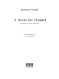 Cover: 11 Duets for Clarinet - Klavierbegleitung - AMA