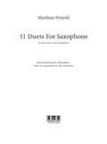 Cover: 11 Duets for Saxophone - Klavierbegleitung - AMA