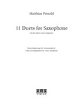 Cover: 11 Duets For Saxophone - Klavierbegleitung - AMA