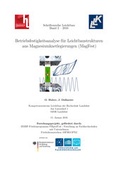 Cover: Betriebsfestigkeitsanalyse fur Leichtbaustrukturen aus Magnesiumknetlegierungen (MagFest) - LC-Verlag der Hochschule Landshut