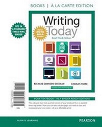 Enlarge image Cover: Writing Today, Brief Edition, MLA Update - Pearson