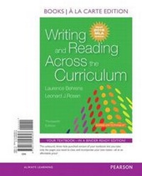 Enlarge image Cover: Writing and Reading Across the Curriculum, MLA Update Edition -- Books a la Carte - Pearson