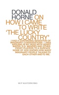 Cover: On How I Came To Write 'the Lucky Country' - Simon + Schuster LLC