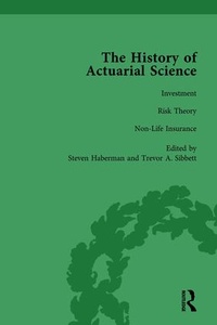 Enlarge image Cover: The History of Actuarial Science Vol VII - Routledge