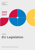 Cover: Core EU Legislation 2016-17 - Palgrave Macmillan