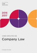 Cover: Core Statutes on Company Law 2016-17 - Palgrave