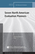 Cover: Seven North American Evaluation Pioneers - Wiley