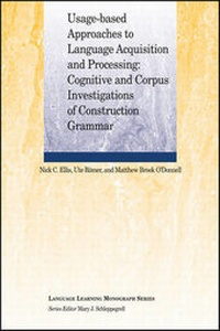 Enlarge image Cover: Usage-Based Approaches to Language Acquisition and Processing - Wiley