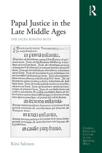 Abbildung von: Papal Justice in the Late Middle Ages - Routledge