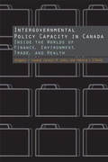 Cover: Intergovernmental Policy Capacity in Canada - McGill-Queen's University Press
