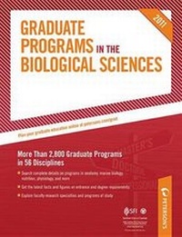Enlarge image Cover: Graduate Programs in the Biological Sciences - Peterson's Guides,U.S.