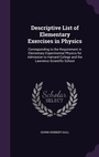 Cover: Descriptive List of Elementary Exercises in Physics - Palala Press