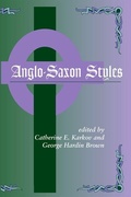 Cover: Anglo-Saxon Styles - State University of New York Press