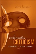 Cover: Performative Criticism - State University of New York Press