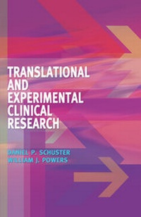 Enlarge image Cover: Translational and Experimental Clinical Research - Lippincott Williams and Wilkins