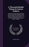 Cover: A Thousand Notable Things On Various Subjects - Palala Press