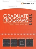 Cover: Peterson's Graduate Programs in Business, Education, Information Studies, Law & Social Work - Peterson's Guides,U.S.