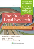 Cover: The Process of Legal Research - Wolters Kluwer Law & Business
