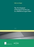 Cover: The Development of European Private Law in a Multilevel Legal Order - Intersentia Ltd