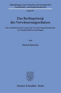Abbildung von: Das Rechtsprinzip des Verwässerungsschutzes - fibre