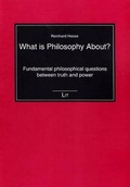 Cover: What Is Philosophy About? - Lit Verlag