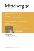Cover: Politische Theorie in der Krise - Hamburger Edition