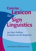 Cover: Concise Lexicon for Sign Linguistics - John Benjamins Publishing Co