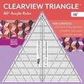 Cover: Clearview Triangle (TM) 60 degrees Acrylic Ruler - 10" - C & T Publishing