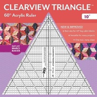 Enlarge image Cover: Clearview Triangle (TM) 60 degrees Acrylic Ruler - 10" - C & T Publishing