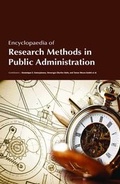 Cover: Encyclopaedia of Research Methods in Public Administration - Auris Reference
