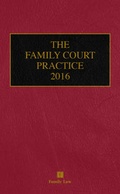Cover: The Family Court Practice 2016 - Jordan Publishing